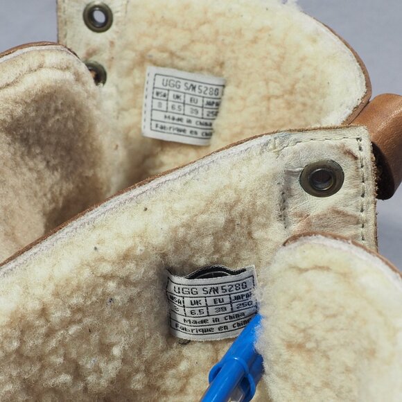 Ugg Boots Womens Size 8 Brown Leather Waterproof Shearling Adirondack Duck Hike - Picture 13 of 16